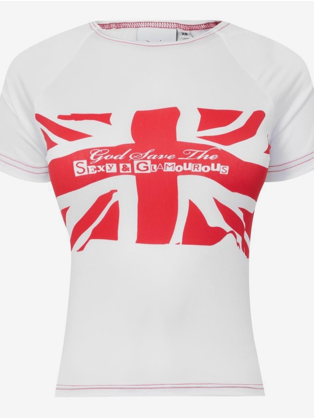 Women’s Short Sleeve Graphic Tee - White/Red